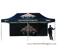 10 x 20 Pop Up Tent - Monster Energy